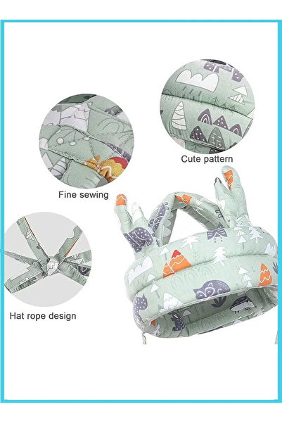 Generic Baby helmet, suitable for crawling and walking babies, soft padding, suitable for 1-2 years old.