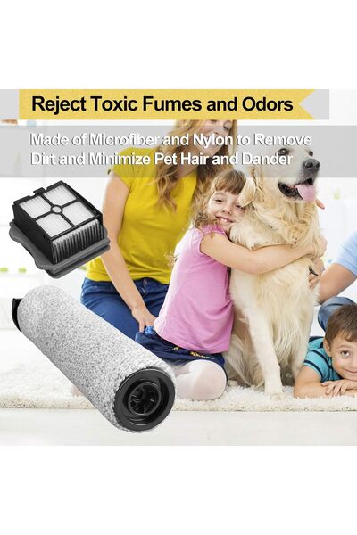 Generic Replacement Parts for Tineco iFloor 3 / One S3 Wet & Dry – 2 Brush Rollers + 4 Filters