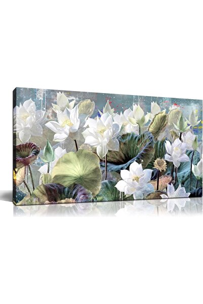 Emoda home Trove لوحة فنية جدارية لشجرة البرقوق الأبيض 120×60 سم - لوحة قماشي...