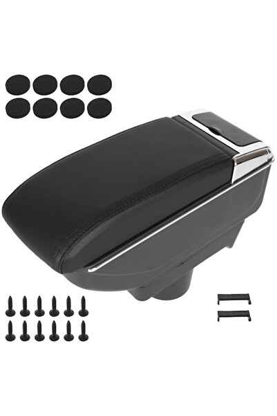 M MODECAR Armrest + wardrobe kit for Opel Astra III H, 2004-2014, eco-friendly, black, installation kit included