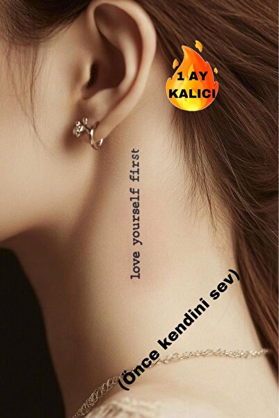 Mecit Tuhafiye 1 AY KALICI YAZI BİLE VUCUT İÇİN GEÇİCİ DÖVME