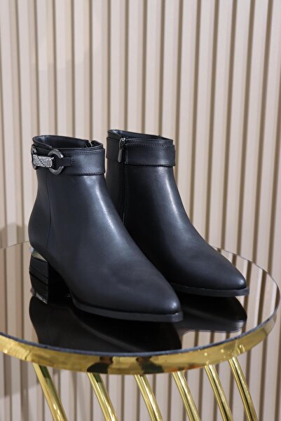 DERİ KABUSU So, Stone Buckle Detail Women's Boots 204