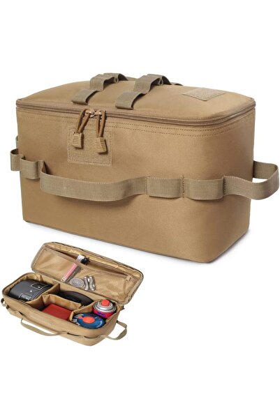 REVHQ حقيبة تخزين أدوات الطبخ التكتيكية للتخييم مع حزام كتف من مولي مقاومة للماء