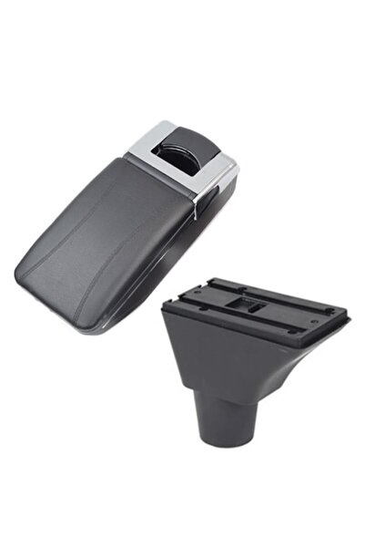 AVR Armrest for Seat Ibiza 3 III 6L (02.2002-11.2009) - 6H, black faux leather