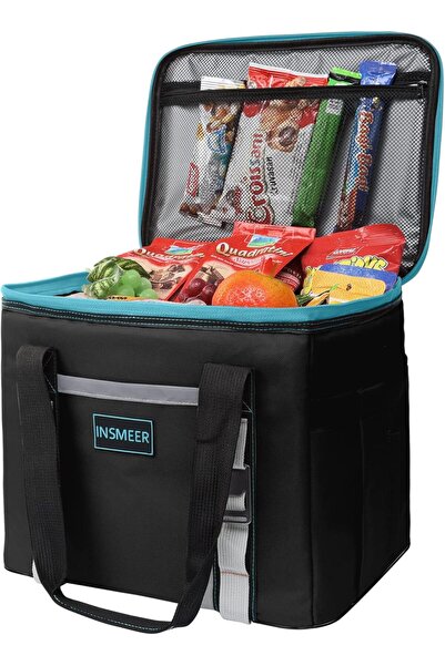 INSMEER حقيبة تبريد معزولة سعة 25 لترًا مقاومة للتسرب وقابلة للطي وناعمة للتخ...