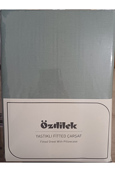 Özdilek Colourist Fitted Sheet Çağla 100% Cotton Single Size with Pillowcase