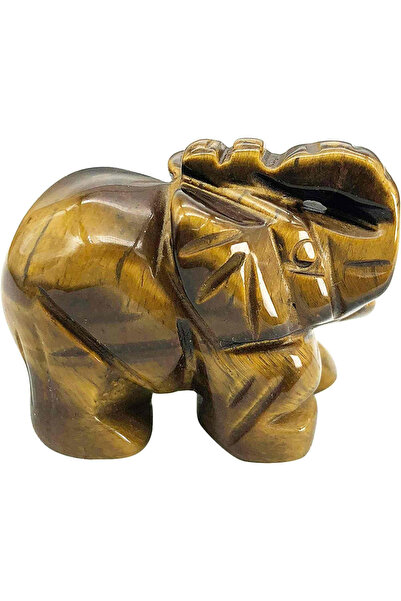 craftmystic Figurină de elefant din piatră semiprețioasă sculptată manual în ...