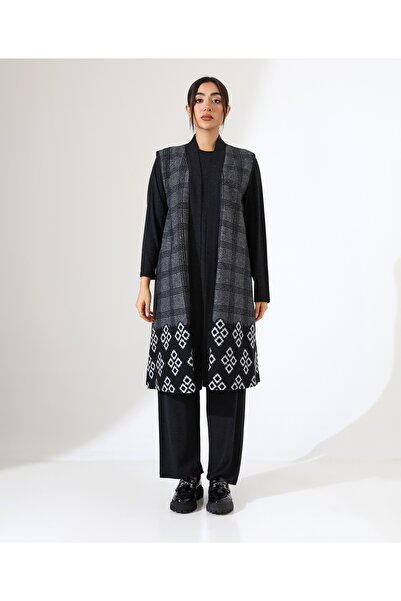 Fi'l Arz Fashion Cotton Knitted Vest Three Piece Set