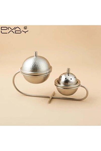 DIVA LADY Luxury metal incense burner set with a double spherical design ✨