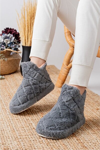 White Style Moda Kadın Ev Botu Ev Patiği