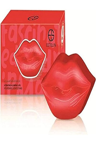 ESTELİN قناع الشفاه الهيدروجيل الأحمر - علاج مرطب وممتلئ للشفاه