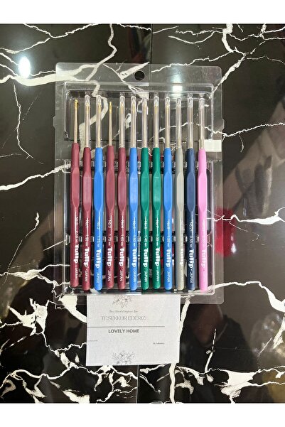 y yalçıntaş hacıömeroğulları SET DE CROȘETARE TULIPAN CU MÂNER DE SILICON 0,1...