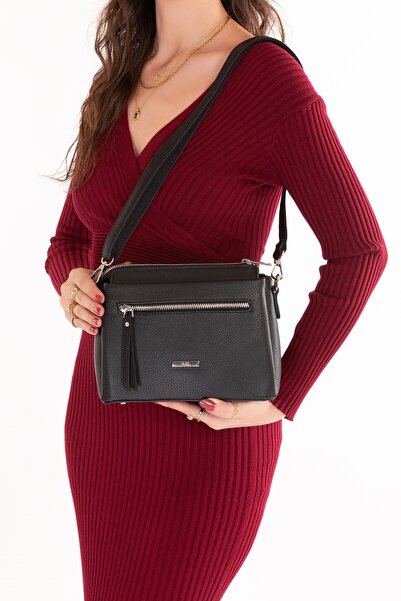 Gondol Women's Daily Small Shoulder Bag Vp.729 Black