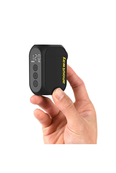 anoutway منفاخ إطارات كهربائي ذكي AT1 Pro - مضخة هواء محمولة بقوة 120 رطل/بوص...