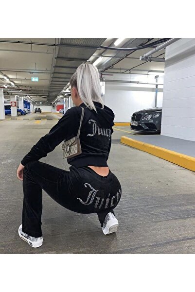 Toum Velvet Stone Detailed Juicy Legacy Tracksuit Set