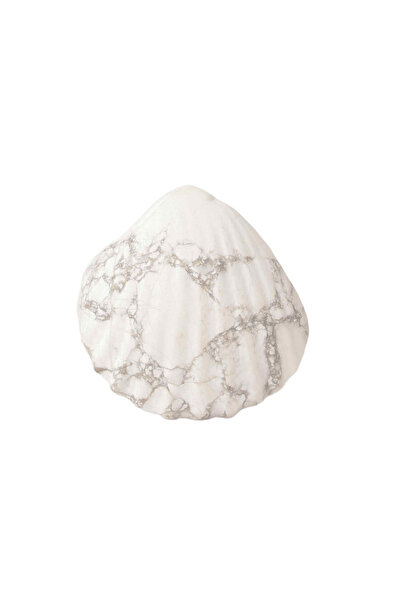 craftmystic Figurină din cristal Howlite de 4 cm în formă de scoică, ornament...