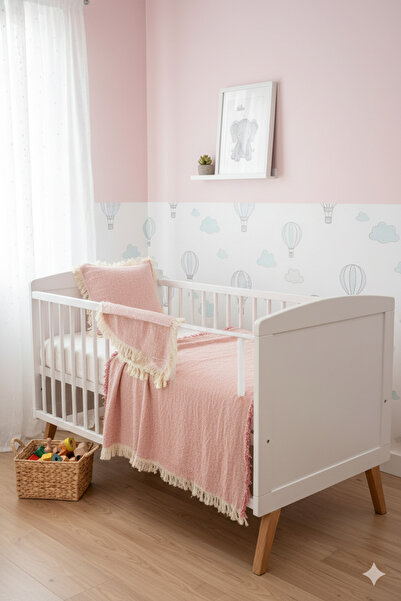 DNRYSL Premium Rose 4-Layer Muslin Baby Blanket, 160X220 Blanket Cover Soft, Breathable, Natural Cotton