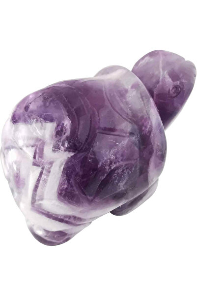 craftmystic Figurină de broască țestoasă din cristal semiprețios de ametist d...