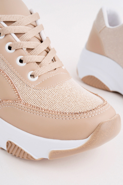 Madam Tarz Dnr-518 Thick Sole Stone Laced Sports Shoes