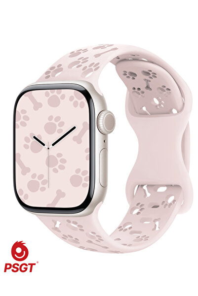 PSGT Silikon Kayış Apple Watch Seri10/11(42)mm9/8/7/6/5- 38-40-41 mm Nefes Al...
