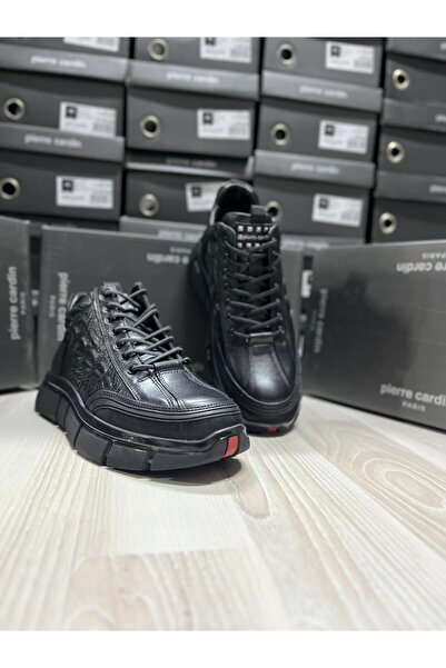 Pierre Cardin 1022503 SİYAH ERKEK DERİ BOT