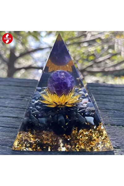 OEM Оргонит Пирамида Аметист, Защита, Растеж и Духовна Връзка