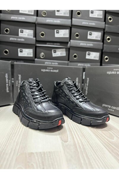 Pierre Cardin 1022503 SİYAH ERKEK DERİ BOT