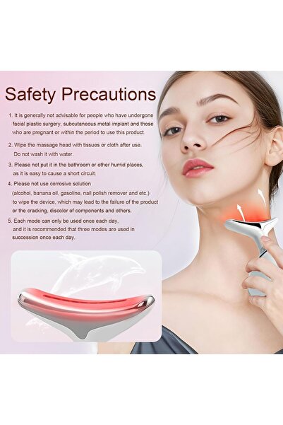 Beytor Face Massager - 3 Modes, 42°C Hot Compress, V-Shape Face & Neck Massager