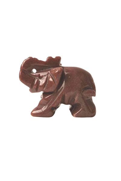 craftmystic Figurină elefant din piatră semiprețioasă sculptată manual, crist...
