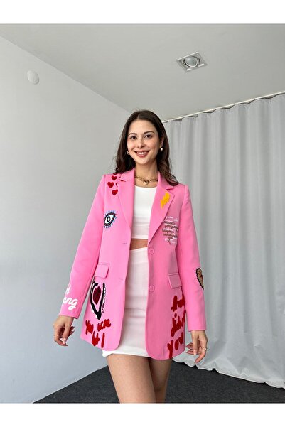 EFSUN MODA KADIN NAKIŞLI TASARIM CEKET