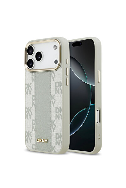 Dkny iPhone 17 Pro Max Uyumlu Kılıf Orjinal Lisanslı M-safeli 3D Yazılı Check...