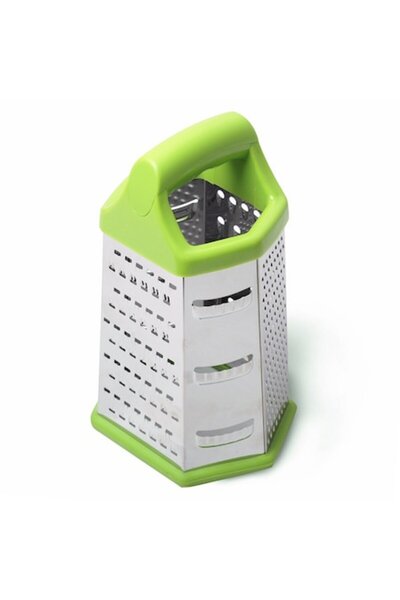 Kamille 6-sided multifunction grater, stainless steel, non-slip, 23.5x14.5x11 cm