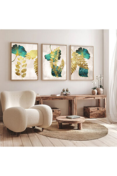 Dekorsiahome 3 Piece Wooden Framed Living Room Lounge Kitchen Table Set Set3472