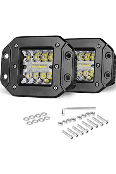 OEM Set de 2 spoturi auto LED 48W, 14 LED-uri (3 rânduri), 12/24V, aluminiu