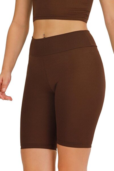 Negiysemmoda High Waist Short Shorts Corded Fabric Leggings