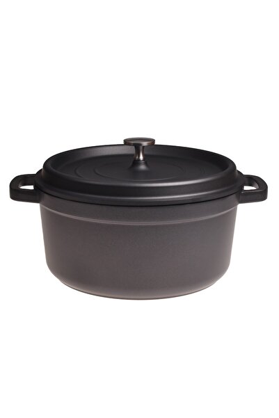 Kamille Traditional Pot, Aluminum, Non-stick, Black, 4.5 L
