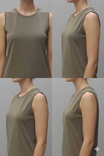 MojerHermosa Crew Neck Zero Sleeve Combed Cotton Bodysuit