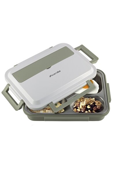 Kamille Cutie de prânz cu 4 compartimente, 1000 ml, 25,5 x 19 x 7 cm