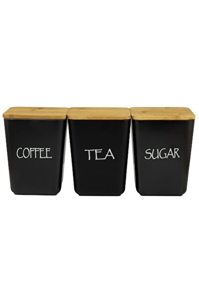 Kamille Set of 3 food storage containers, Kamille, Melamine / Bamboo, 11 x 10...