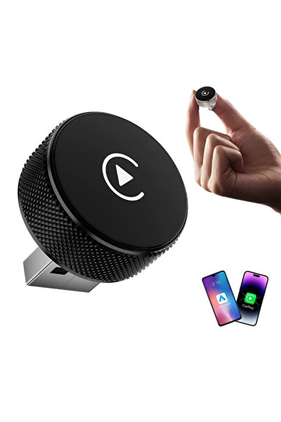 MAUEX Wireless CarPlay & Android Auto Q1AM adapter, USB/Type-C, Plug & Play, Back