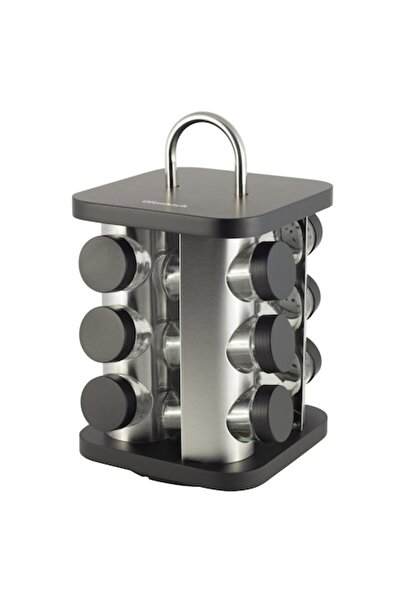 Kamille Set de suporturi rotative pentru condimente Ofenbach, 12 borcane, oțe...