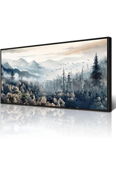 Emoda home Trove لوحة جدارية من قماش الغابة الطبيعية (60 × 120 سم مؤطرة) - لو...