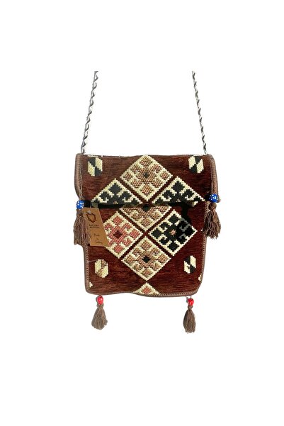 OEM Kelim Shoulder Bag | Chocolate Brown Shades