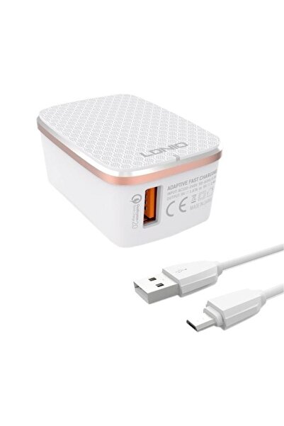 Flippy Lightning Fast Charging Charger 2.4A White 1 m