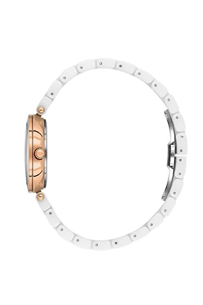 Daniel Klein Brand White Ceramic Band Original Women Wristwatch