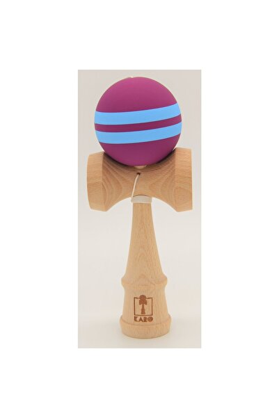 Karo Kendama Grip Cauciuc Dungă Lemn Fag Mov/Albastru