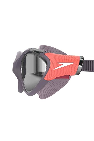 SPEEDO Biofuse High Comfort Women's Swimming Goggles (Grey-Orange)