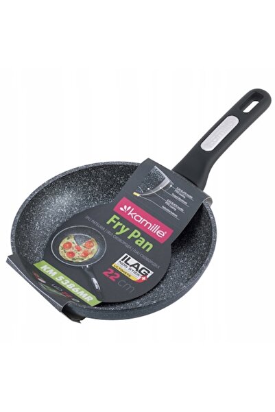 Kamille Tigaie de marmură Kamille, 22 cm, antiaderentă, rezistentă la zgârieturi, pentru plite cu inducție