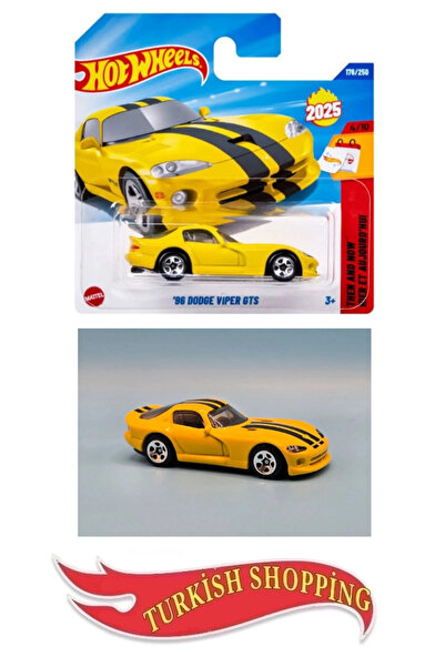 HOT WHEELS 1:64 Ölçek 2025 Case 96 Dodge Vıper Gts