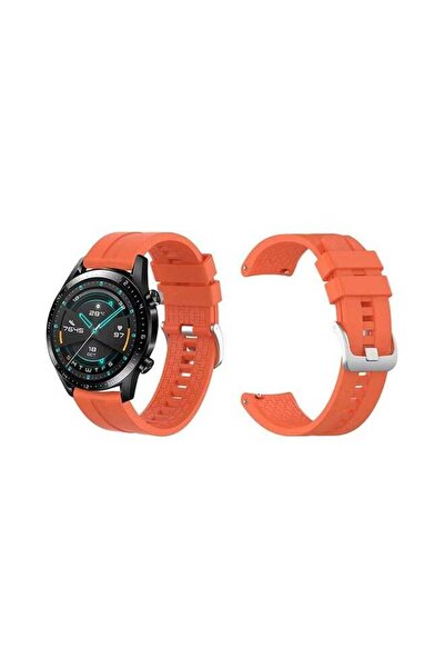 Promass سوار بديل أنيق لساعة هواوي GT/GT 2 مقاس 46 مم، برتقالي